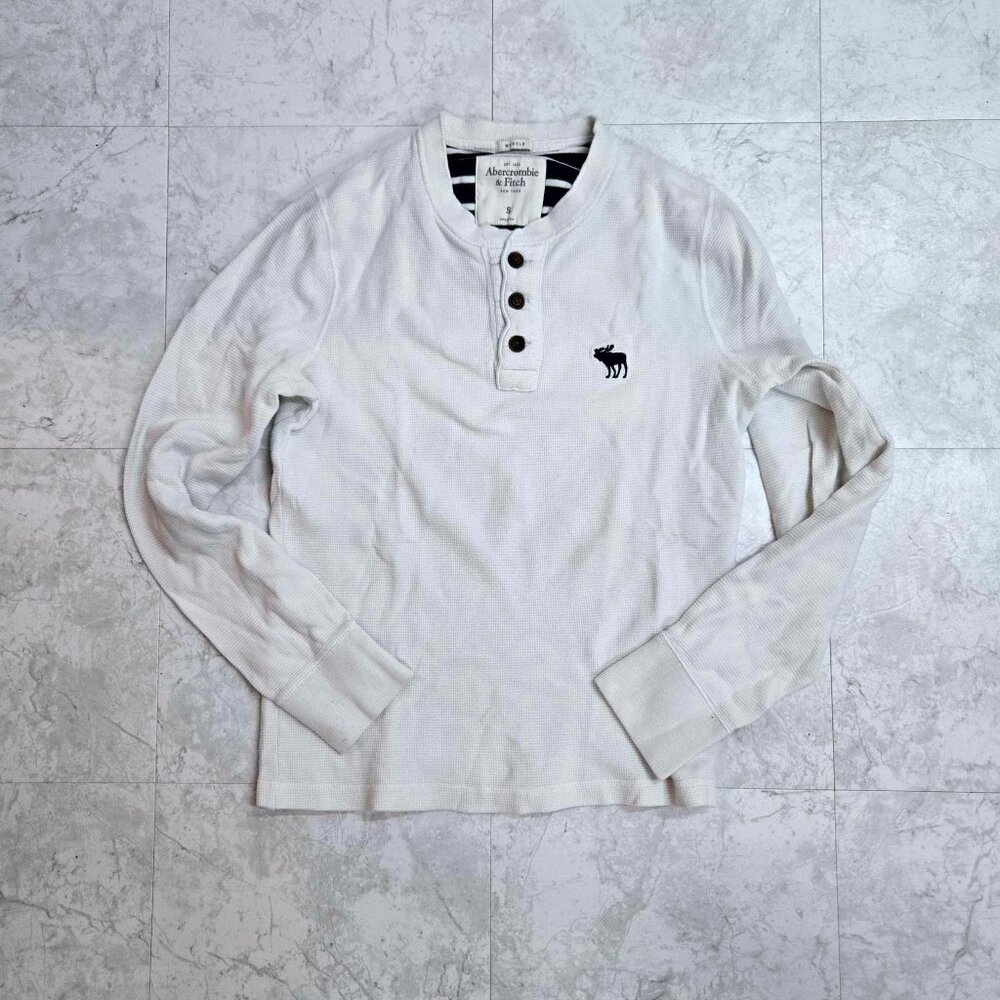 Abercrombie and Fitch Men's Long Sleeve Muscle Shirt Waffle Thermal Size Small